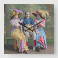 impressão de artistas de vaudeville de cerca de 19