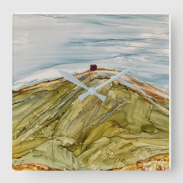 Relógio Quadrado impressionista Rivington Pike Horwich