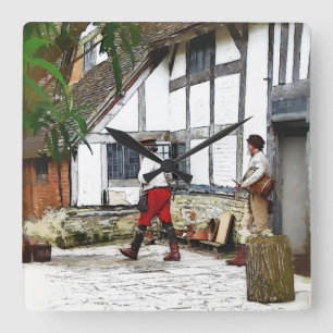 RELÓGIO QUADRADO INGLATERRA VELHA