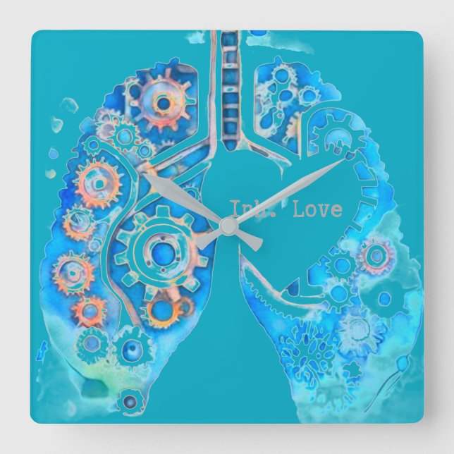 Relógio Quadrado Inh. Love 5 Agenda (Frente)