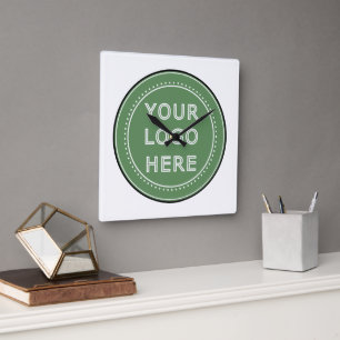 Relógio Quadrado Inteligente, contemporâneo, polido e personalizáve