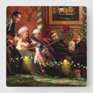 Relógio Quadrado Interlúdio do Natal