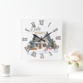 Relógio Quadrado Inverno