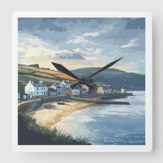 Relógio Quadrado Ireland Scenic Clock