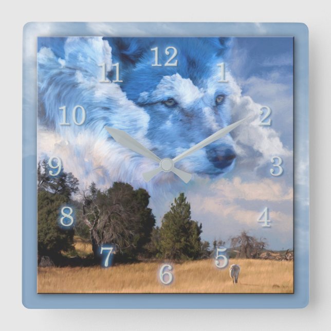 RELÓGIO QUADRADO IRMÃO WOLF DO INTERVALO (Frente)