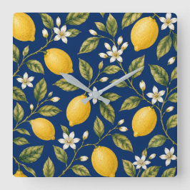 Relógio Quadrado Italian Citrus Wall Clock