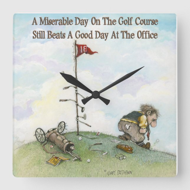 Relógio Quadrado It's Only A Game (Frente)