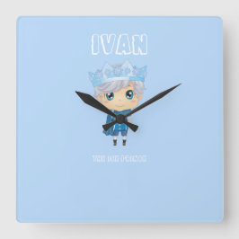 Relógio Quadrado Ivan the ice prince baby wall clock
