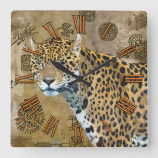 Relógio Quadrado Jaguar & pulso de disparo de parede maia dos