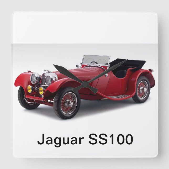 Relógio Quadrado Jaguar SS100 (Frente)