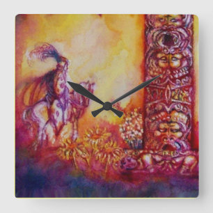 RELÓGIO QUADRADO JARDIM DAS SOMBRAS PERDIDAS-NOITE NO HORSEBACK