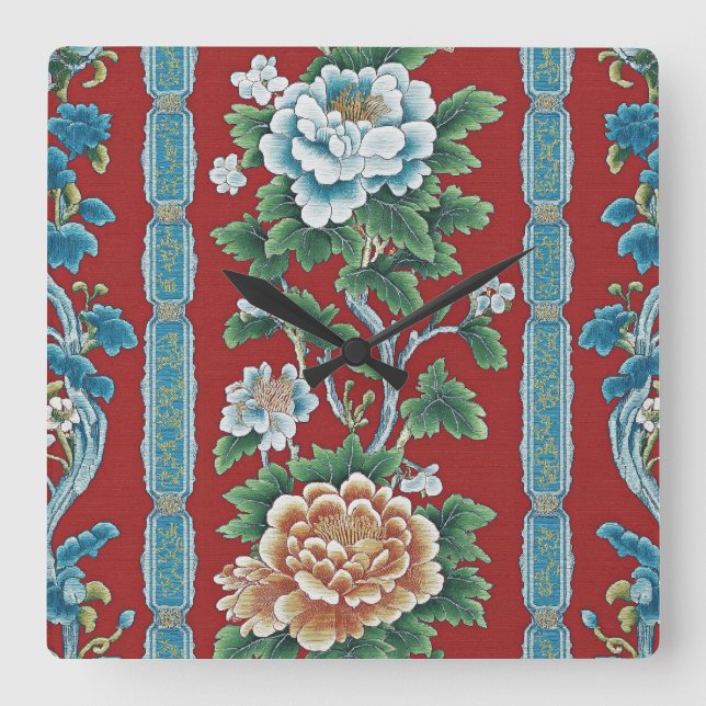 Relógio Quadrado Jardim Dinâmico (Frente)