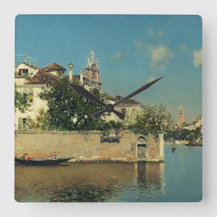 Relógio Quadrado Jardim do Palácio Vendramin em Veneza