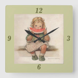 Relógio Quadrado Jessie Wilcox Smith Wall Clock