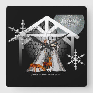 Relógio Quadrado Jesus é a razão