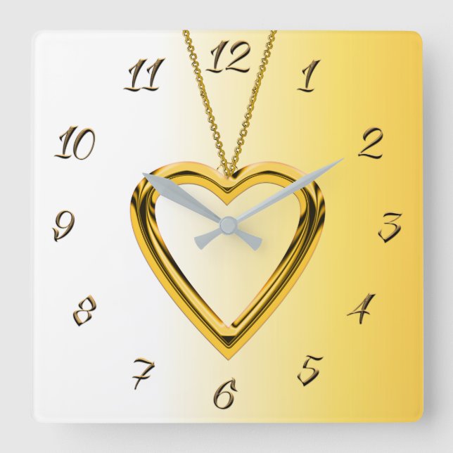 Relógio Quadrado Jewelry (Frente)