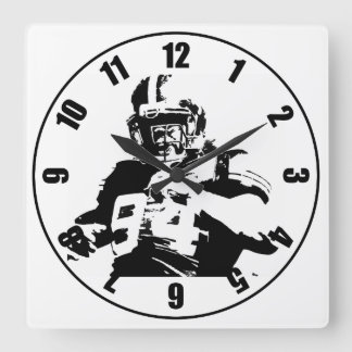 Relógio Quadrado Jogador de futebol
