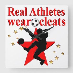 RELÓGIO QUADRADO JOGADOR DE FUTEBOL DA CÂMARA MUNDIAL