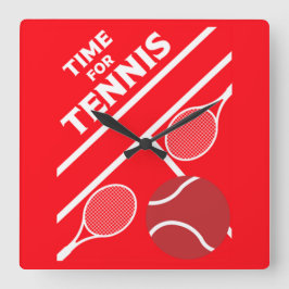 Relógio Quadrado Jogadores de Tênis de lançamento