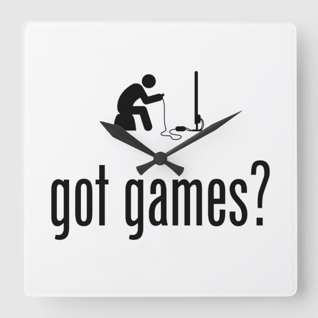 Relógio Quadrado Jogos (Frente)