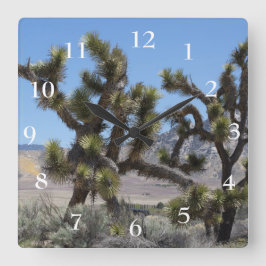 Relógio Quadrado Joshua Tree na Califórnia