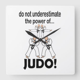 Relógio Quadrado Judô Artes Marciais Karatê Taekwondo Judô