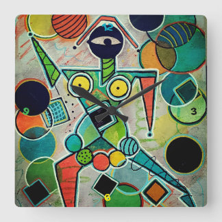 Relógio Quadrado "Juggler" Wall Clock