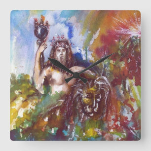 RELÓGIO QUADRADO JUPITER E LIÃO