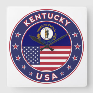Relógio Quadrado Kentucky