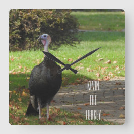 Relógio Quadrado Kevin The Turkey - Old Wethersfield , CT
