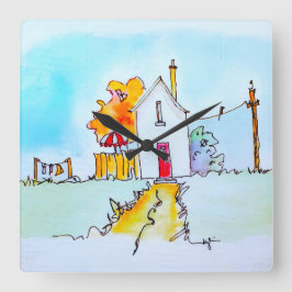 Relógio Quadrado Keychain