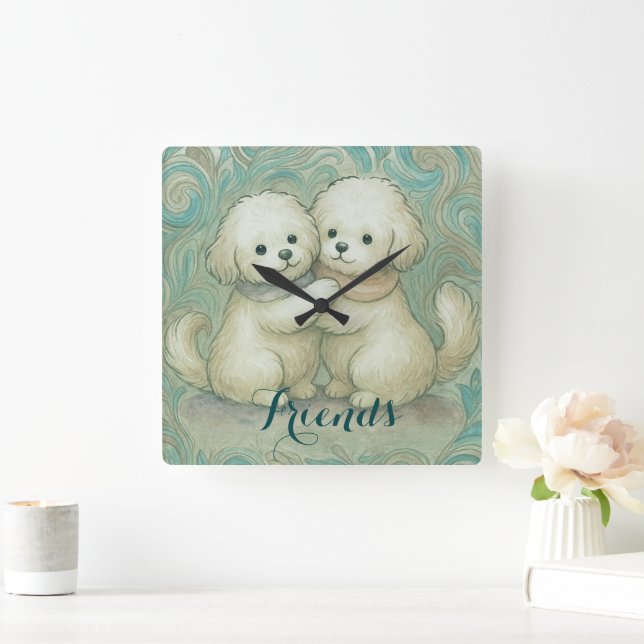 Relógio Quadrado Kindred Paws  (Lar)