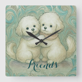 Relógio Quadrado Kindred Paws