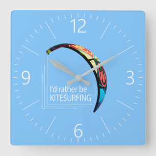 Relógio Quadrado Kitesurfing
