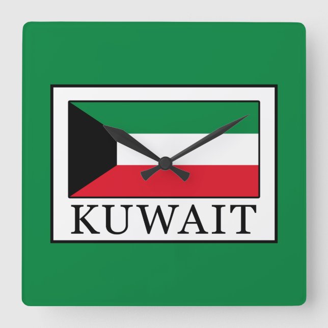 Relógio Quadrado Kuwait (Frente)