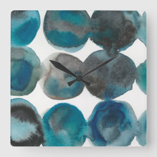 Relógio Quadrado La Mer - Círculos