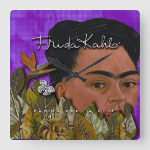 Relógio Quadrado La Vida de Frida Kahlo Pasion Por