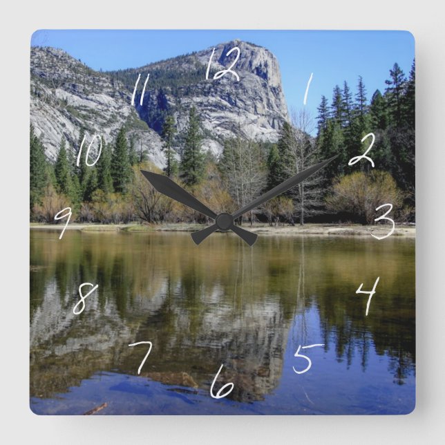 Relógio Quadrado Lago Mirror (Frente)