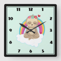 Lama pacífica meditando silenciosamente em uma nuv
