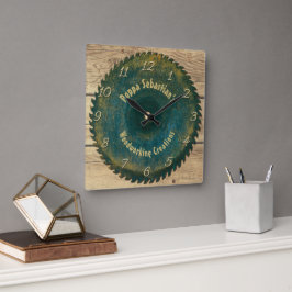 Relógio Quadrado Lâmina de serra russa para trabalhar madeira de mã