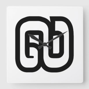 Relógio Quadrado Laos / Laos Número Nove / 9 / ໙ (Kao/Gao) Laoci