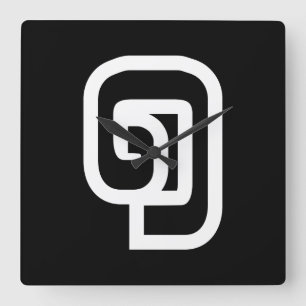 Relógio Quadrado Laos / Laos Número um / 1 / ໑ (Nung/Nueng)