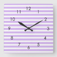 Lavanda Horizontal Stripes Pastel Lilac