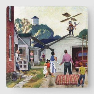 Relógio Quadrado Learning to Fly