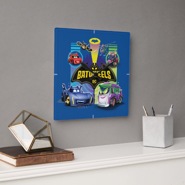 Relógio Quadrado Legião de Zoom Batkers™ Vs (Escritório)