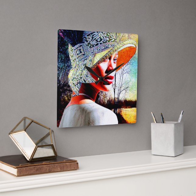 Relógio Quadrado Legitimidade cultural (Escritório)