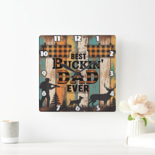 Relógio Quadrado lenda do lobo pai, mito humano forte, e robusto, d