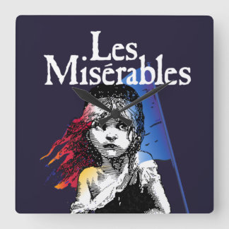 RELÓGIO QUADRADO LES MISÉRABLES