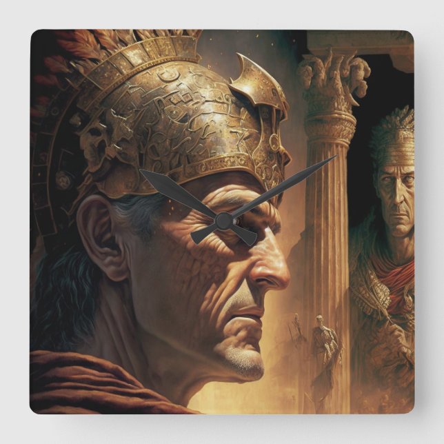 Relógio Quadrado Life of Nicias and Crassus (Frente)