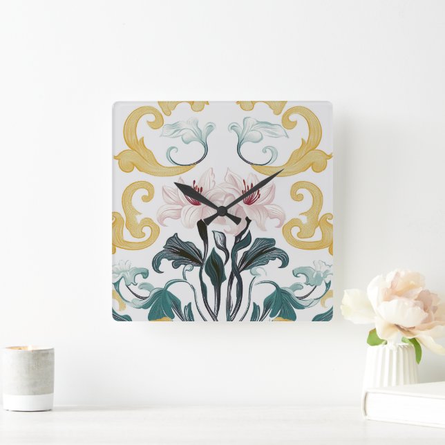 Relógio Quadrado Lily & Grace (Lar)